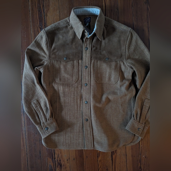 NWT JCrew Western Italian Suede Jacket in wool - Medium - Picture 2 of 16